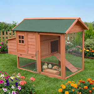 <span class=keywords><strong>บ้าน</strong></span>ไก่ไม้เฟอร์กันน้ำพร้อมถาดที่ถอดออกได้ กรงสัตว์ปีกกลางแจ้งเพื่อการทำความสะอาดง่าย - Product Image 2