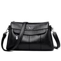 Sac à main femme tendance grande capacité en cuir souple Sac à bandoulière Sac de luxe pour femme