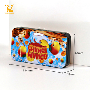Venta al por mayor de caramelos de Menta a prueba de niños Gummy Tin Packaging Child Resistant Cr Tin - Product Image 5