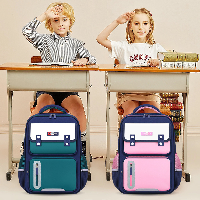 Sac d'école pour élèves du primaire de 1ère à 6e année, sac à dos britannique pour garçons et filles, imprimé léger, LOGO, nouvelle collection 2023