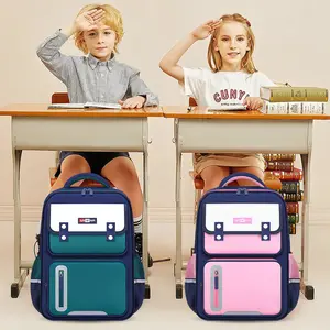 2023 New School Bag for Primary School Students Grade 1-6 British backpack for boys and girls light print Make a LOGO