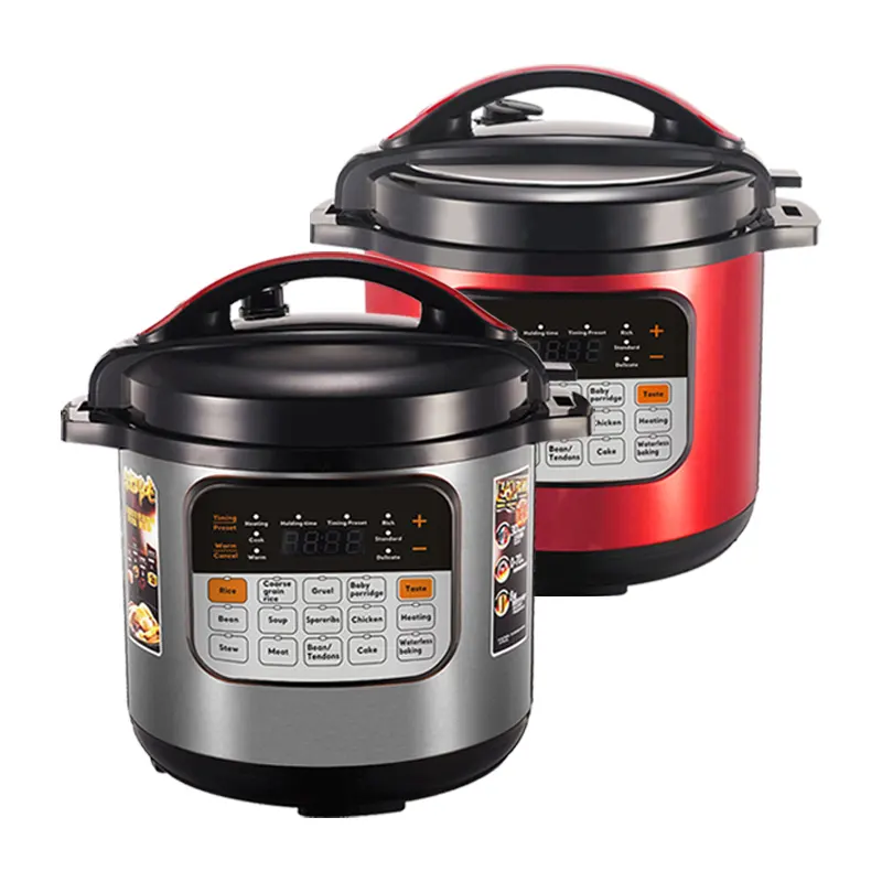Bas prix 4L 5L 6L revêtement de casserole antiadhésif en aluminium 7 en 1 autocuiseurs électriques multifonctionnels cuiseurs intelligents