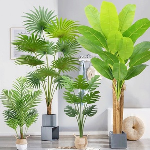 Kunden spezifischer künstlicher grüner Baum der Palme im Freien Großer künstlicher Palmen pflanzenbaum des Bonsai-Plastiks - Product Image 3