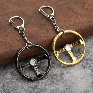 Hot Selling Racing Steering Wheel Metal <b>Key</b> <b>Chain</b> Creative Model for Muscle Cars Personalized Parts with KeyChain Design - Product Image 1