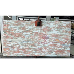 Fashion Design Norwegian Rose <strong>Marble</strong> <strong>Slab</strong> for Fireplace <strong>Hearth</strong> Mantels and Surrounds Wall Art Installations - Product Image 4