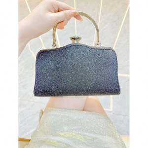 Clutch-Abendtasche für Damen, glitzernde Handtasche mit Strass-Kette für Hochzeit und Party - Product Image 1