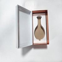 Boîte cadeau de parfum vide haut de gamme personnalisable avec motif de vigne estampé à chaud en or pour produit de parfum à marque privée