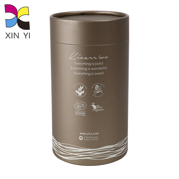 Custom recyclable luxury perfume packaging tube cosmetic box beauty box