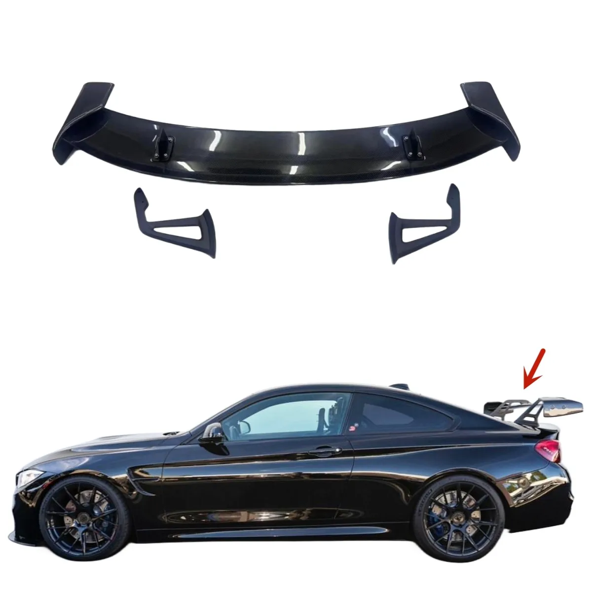 Углеродное волокно задний спойлер для багажника в стиле ADR для Mercedes W204 W205 C63 BMW G80 G82 G83 M3 M4 Audi A4 S4 универсальное крыло