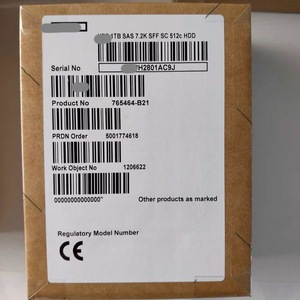 765464-B21 ฮาร์ดดิสก์ขนาด 1TB 7200RPM 2.5 นิ้ว SFF SAS3 12Gbps แบบ Midline พร้อมถาด Smart Hot-Swap สำหรับเซิร์ฟเวอร์ Gen8 Gen9 Gen10 765464-B21 7654 - Product Image 3
