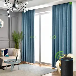 Soggiorno vendita calda tende OEM personalizzate poliestere decorativo abat vent cotone e lino tende della finestra di casa