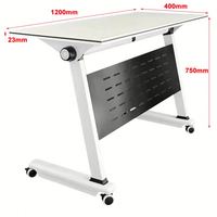 Bureau de travail combiné stable de qualité supérieure, style moderne, pour salles de réunion d'entreprise, salles de classe sur campus