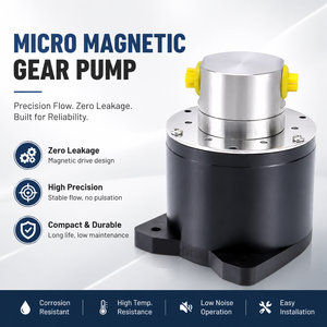 Bomba de Engranajes de Acero Inoxidable 316L, Bomba de Engranajes Helicoidales Sellada al Vacío, Bomba de Fluido Eléctrica Micro de Acero Inoxidable de 3.2MPa - Product Image 1