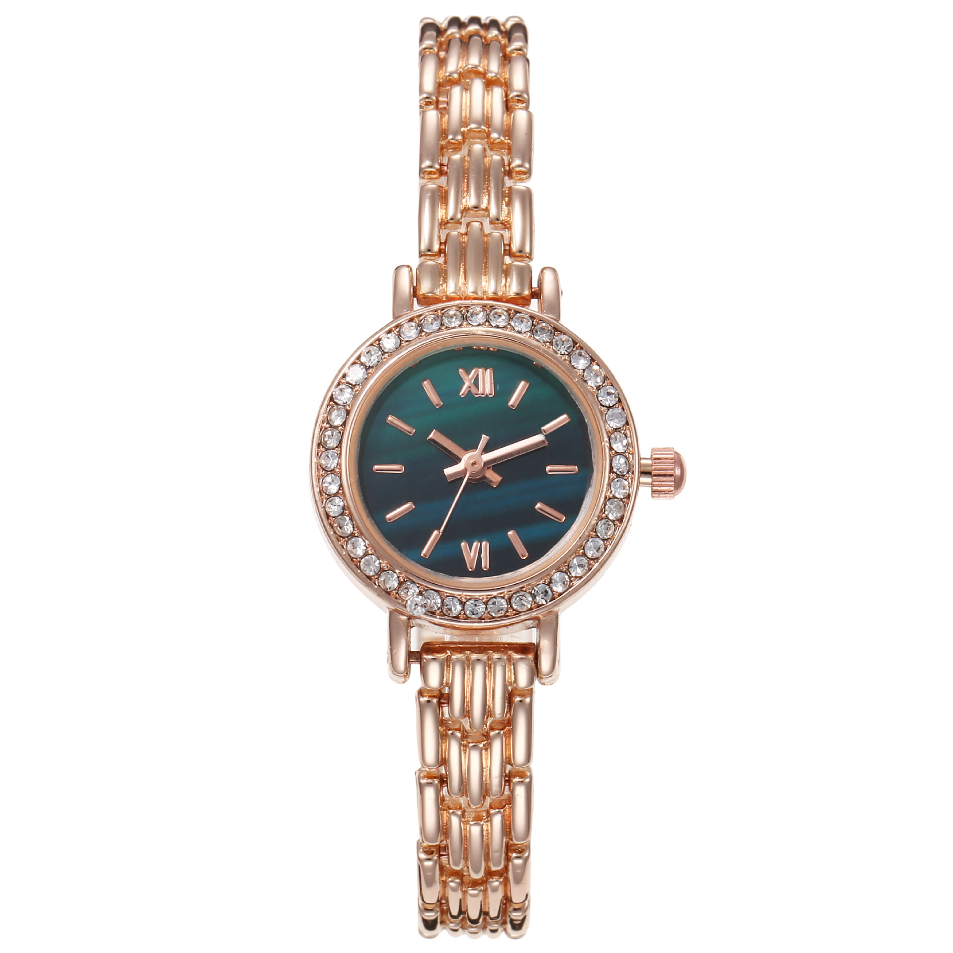 Montre à Quartz de luxe pour femmes, nouveaux Styles, montre à cadran rond, en acier inoxydable, diamant, 2022