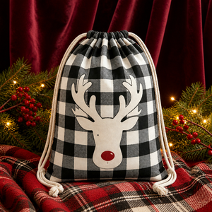 Custom <b>Personalised</b> <b>Drawstring</b> <b>Bag</b> Promotion <b>Drawstring</b> <b>Bags</b> Christmas Patterned Cute <b>Drawstring</b> <b>Bag</b> - Product Image 1