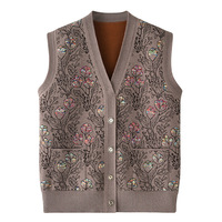 Gilet pour femmes, vêtements supplémentaires, veste intérieure pour mère, grand-mère, printemps, automne et hiver, vêtements d'extérieur, pull