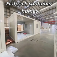 Casa Modular Plegable de Ensamblaje Rápido de 20 pies/40 pies, Solución Prefabricada Completa para Oficina o Vivienda, Casa Contenedor Plana de 20 pies