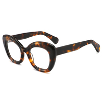 Lunette yeux de chat en acétate épais pour femmes, paire tendance, montures optiques de qualité supérieure, nouveauté 2019