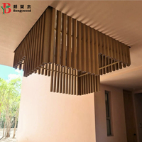 Vente en gros Tube en bois composite pour façade intérieure en WPC Tube à persiennes en WPC Tubes composites