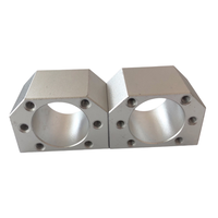 Boîtier d'écrou de la série DSG métrique |   Support en aluminium de précision avec roulement pour unités de vis à billes d'usinage CNC