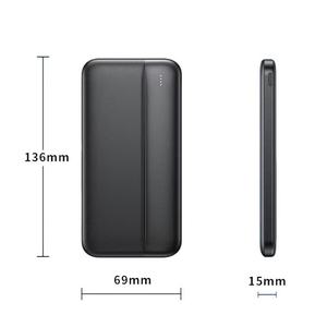 Banco de Energía Portátil Pequeño de Alta Capacidad 10000mah 20000mAh con Logotipo Personalizado, Entrada Tipo-C, Batería de Litio-Polímero, Universal para Dispositivos Móviles - Product Image 2