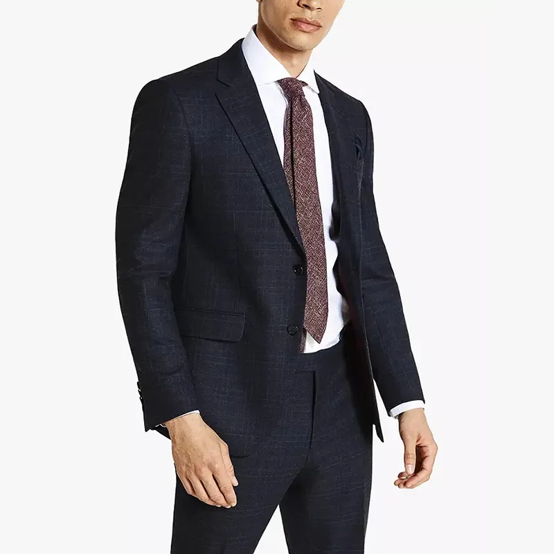 High Quality OEM Service Custom Men Business Suit 3 Piece Coat Pant Men Suit