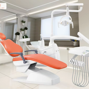 Fauteuil <span class=keywords><strong>dentaire</strong></span> électrique de luxe en plastique QL2028III avec lumière d'opération LED - Meilleure vente, prix d'usine - Product Image 1