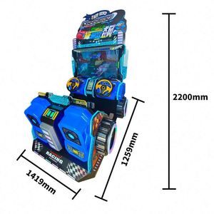 Nouvelle machine de jeu commerciale interactive parent-enfant 2024 à monnayeur pour aire de jeux intérieure, jeu de course automobile double rapide - Product Image 4