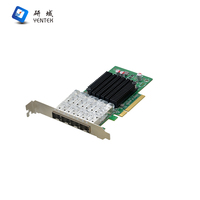 Tarjeta de red Ethernet Gigabit PCIe 8X PCIe 10000 8X de alta función PCIe 8X de alta velocidad 10 Gigabit NIC Chip 4*3,0 Mbps SFP para PC