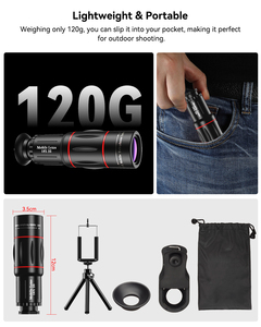Pour téléobjectif Apexel T18XZJ avec couvercle de trépied Zoom 18X pour la photographie et le téléphone portable Compatible - Product Image 6