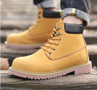 HS636-1 Promotion Chaussures de Sécurité Industrielles en Cuir Microfibre avec Embout en Acier pour Atelier et Entraînement Occasionnel