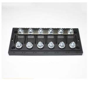 Boîtier de fusibles à visser 32V/58V/70V 500A 4 voies 6 entrées - Bornes à fourche moyennes pour modifications de voitures, bateaux et VR - Fusible haute tension 58V pour véhicules électriques - Product Image 3