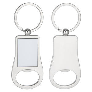 Llavero abridor de botellas de metal personalizado con impresión por sublimación-Llavero promocional con logotipo láser - Product Image 4