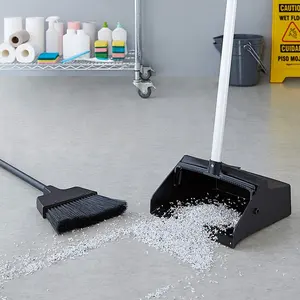 באיכות גבוהה לשימוש חוזר שחור פלסטיק dustpan להגדיר מברשות מטאטא