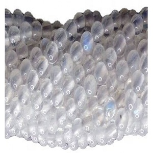 Blanc brillant Arc-En-Ciel <span class=keywords><strong>Pierre</strong></span> <span class=keywords><strong>De</strong></span> <span class=keywords><strong>Lune</strong></span> Bleu Feu Flashy perles rondes - Product Image 4