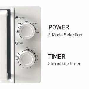 فرن ميكروويف كهربائي سعة 20 لتر للاستخدام التجاري والمنزلي، مع مؤقت شواء ومقبض ميكانيكي، بيع بالجملة من المصنع - Product Image 3