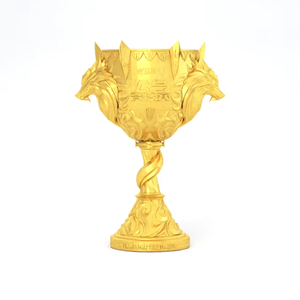 Trofeo del Vincitore delle Partite Competitive della Guild del Gioco Time Hunter, in Metallo Fuso, Placcato Oro/Argento, Design Personalizzato - Product Image 4