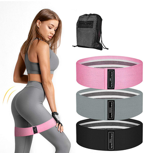 Set di Fasce Elastiche per <span class=keywords><strong>Allenamento</strong></span> Yoga, Fitness, Palestra Domestica, con Logo Personalizzato, per Glutei e Gambe, Bande di Resistenza in Tessuto - Product Image 1