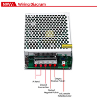 Nvvv S-35-5V alimentation à découpage 5V sortie ca à cc pour bandes LED transformateur d'alimentation SMPS 35W 5V