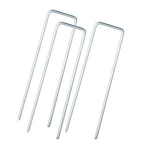 Morua – Clous de fixation <span class=keywords><strong>pour</strong></span> tapis de jardin de 10 cm, en acier galvanisé, <span class=keywords><strong>pour</strong></span> toile de paillage - Product Image 1