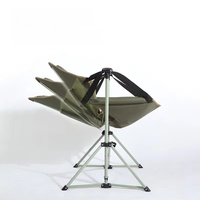 Fauteuil à bascule pliant en tissu Oxford pour plage et camping, balançoire décontractée durable en acier inoxydable