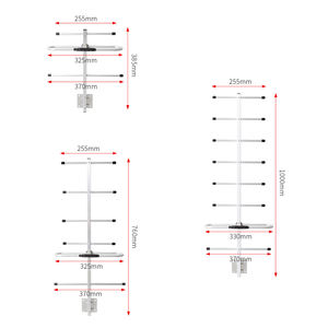 Alta ganancia 11dbi 3 6 8 elementos exterior direccional Yagi antena externa 433 Mhz Yagi antena Vhf Uhf direccional Yagi antena - Product Image 3