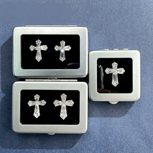 5 bijoux en moissanite cultivée en laboratoire, taille brillant rond, avec jeu de couleurs, pour femmes - Product Image 3