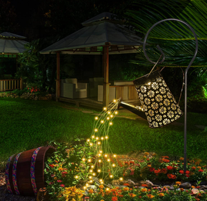 Luces solares de hadas para exteriores, impermeables, IP44, <span class=keywords><strong>cascada</strong></span> de metal y luces colgantes de vid para patio y uso en interiores - Product Image 5