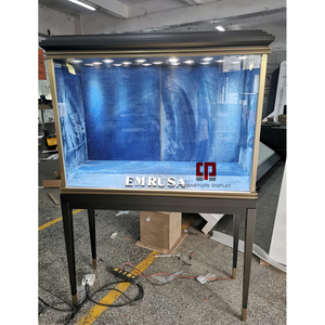 Hộp Trưng Bày Sang Trọng Cho Cửa Hàng Trang Sức Tủ Trưng Bày Kính Cửa Sổ Tủ Trưng Bày Trang Sức Kim Loại Nhà Sản Xuất Tùy Chỉnh - Product Image 2