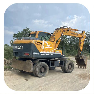 Pelle sur pneus Hyundai 150W-9 d'occasion de haute qualité prix d'usine en bon état avec composants de pompe à moteur PLC à engrenage central - Product Image 1