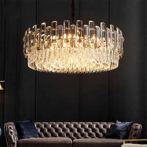 Decoración Luces colgantes Moderno LED Lujo Humo Gris K9 Araña de cristal Luz o sala de estar - Product Image 3