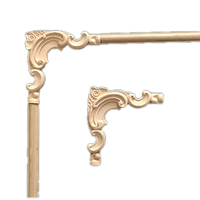 Appliques en bois pour meubles - Appliques décoratives en relief pour armoires, portes, tables, amélioration classique de l'intérieur de la maison