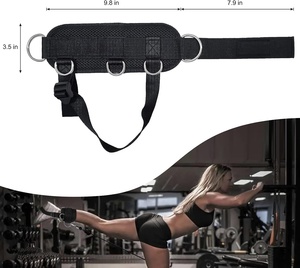 Nueva Llegada Gimnasio Fitness Pierna <span class=keywords><strong>Polea</strong></span> Tobillo Correas Envolturas Material de Neopreno Genuino Ajustable <span class=keywords><strong>para</strong></span> Protección - Product Image 3