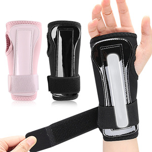 Rigid Wrist Palm Support <strong>Splint</strong> With Aluminum Plate Adjustable <strong>Compression</strong> Hook and Loop Wrap for Skiing Skating Wrist Brace - Product Image 3